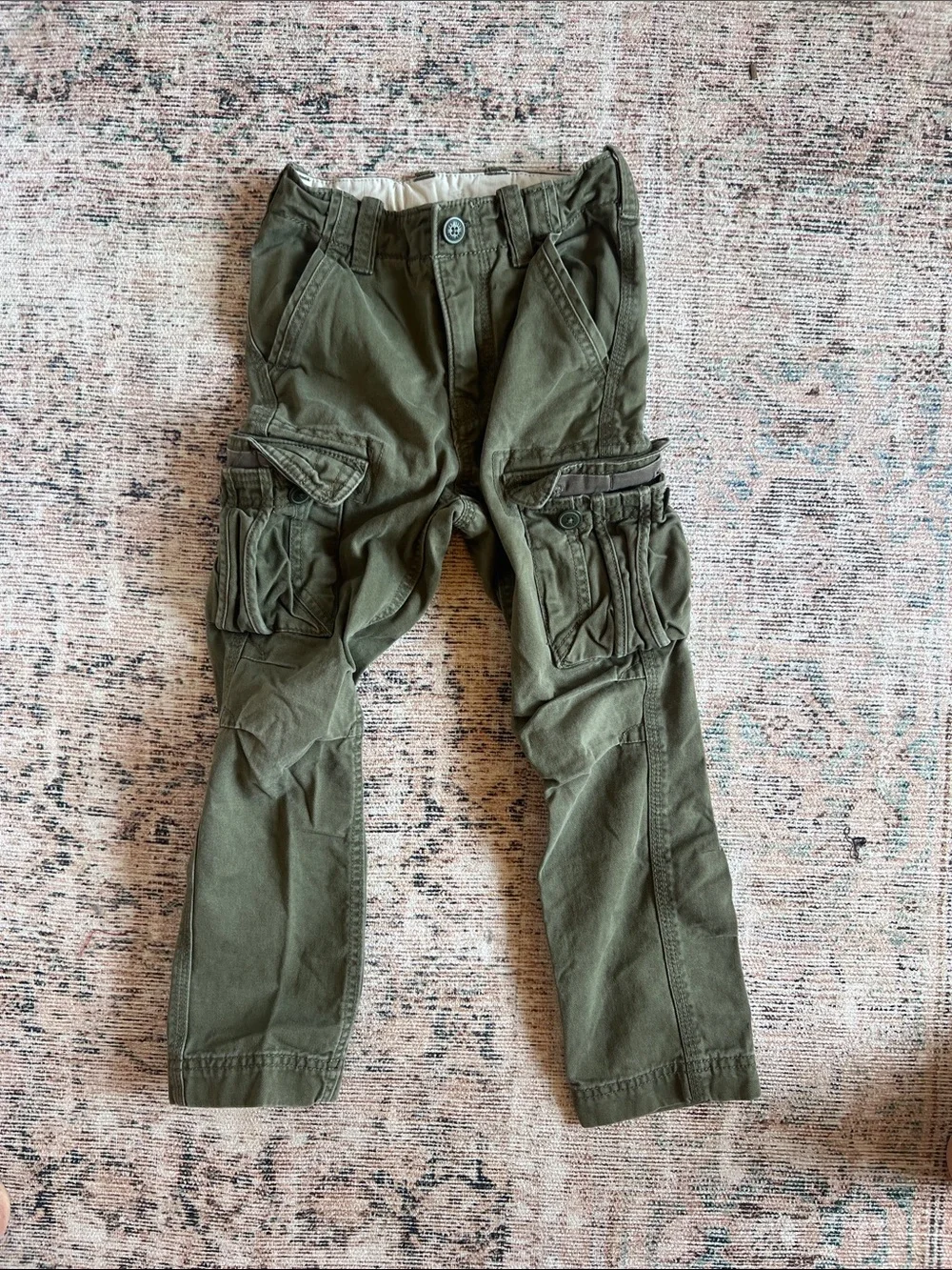 GAP Olive Green Cargo Pants for Boys size 6 slim